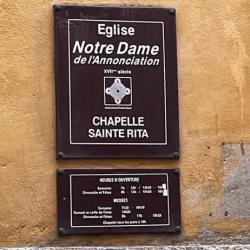 Notre Dame sign for chapel inFrance