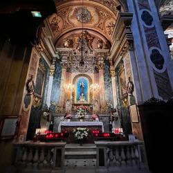Inside the Notre Dame chapel in France